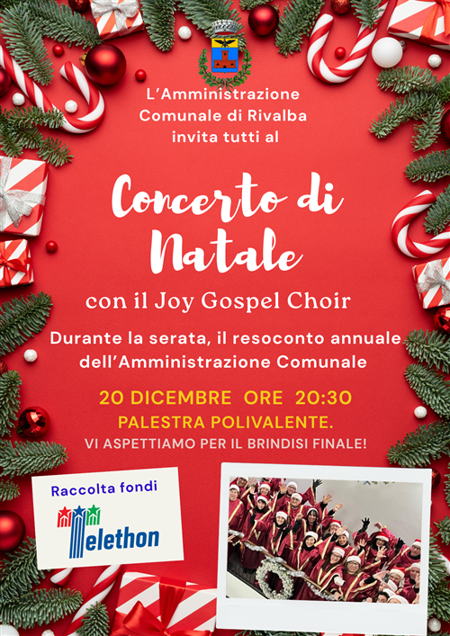 Concerto di Natale ed auguri natalizi alla popolazione