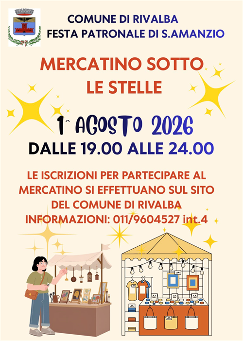 Festa patronale di Sant'Amanzio: Istanza per partecipazione al Mercatino sotto le stelle